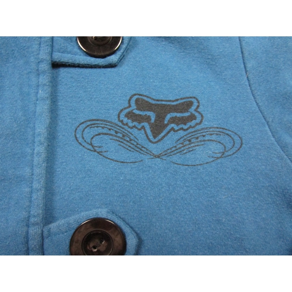 Vintage Y2K Fox Riders Fur Lined Hoodie Womens Size (M) Motocross Punk Skater - Picture 7 of 16